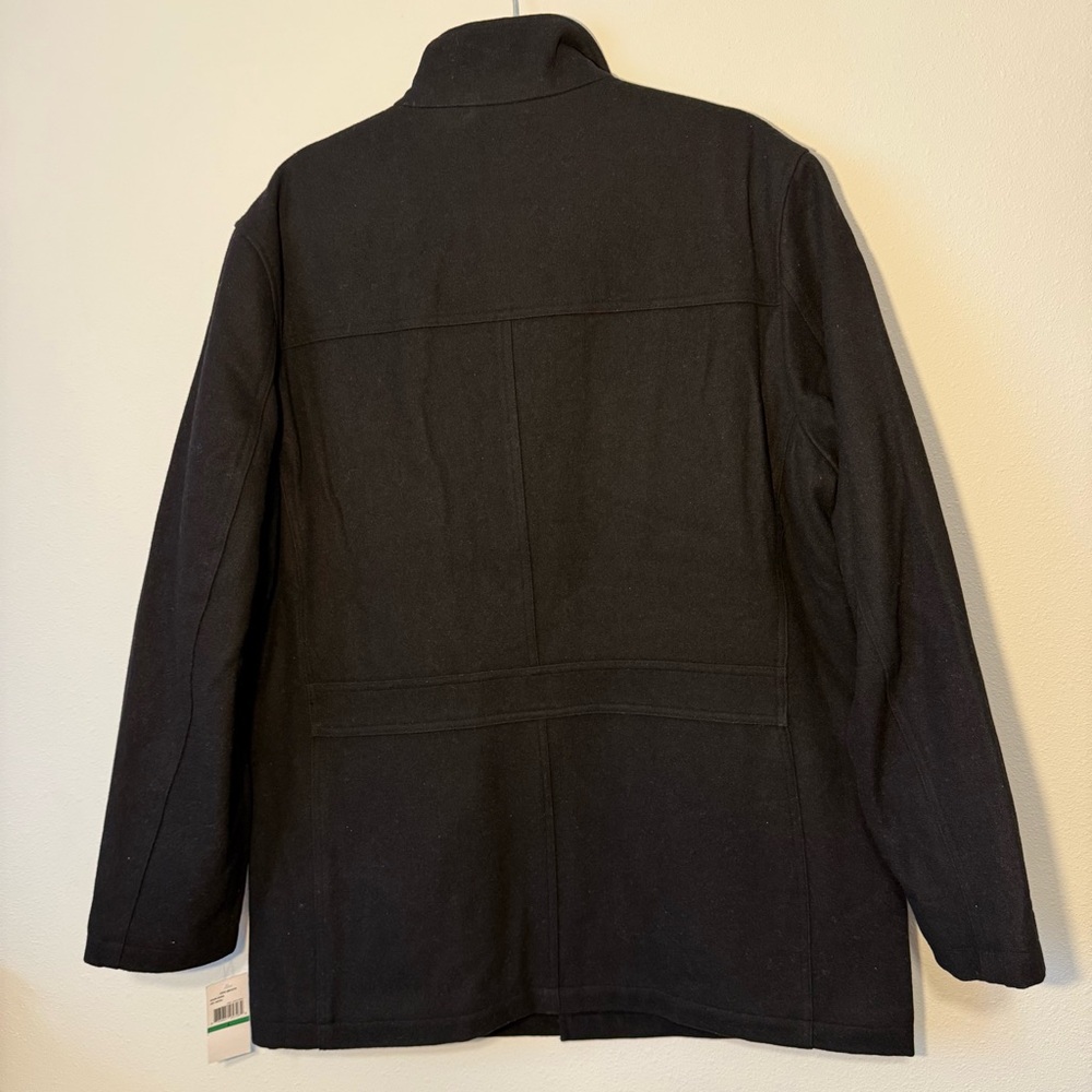 New Michael Kors Field Utility Coat Black Wool Blend Jacket - Picture 5 of 5